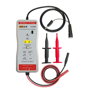 PINTECH High Voltage Differential Probe, 100MHz, 800V, 100X/10X Attenuation, with Standard BNC Interface, Oscilloscope Probe Kit Accessory N1008B