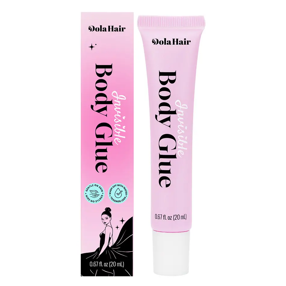 Dola Hair Invisible Body Glue, 20mL Skin-Safe Fashion Adhesive, Long-Lasting Hold for Clothing & Skin, Easy to Remove, Prevent Wardrobe Malfunctions