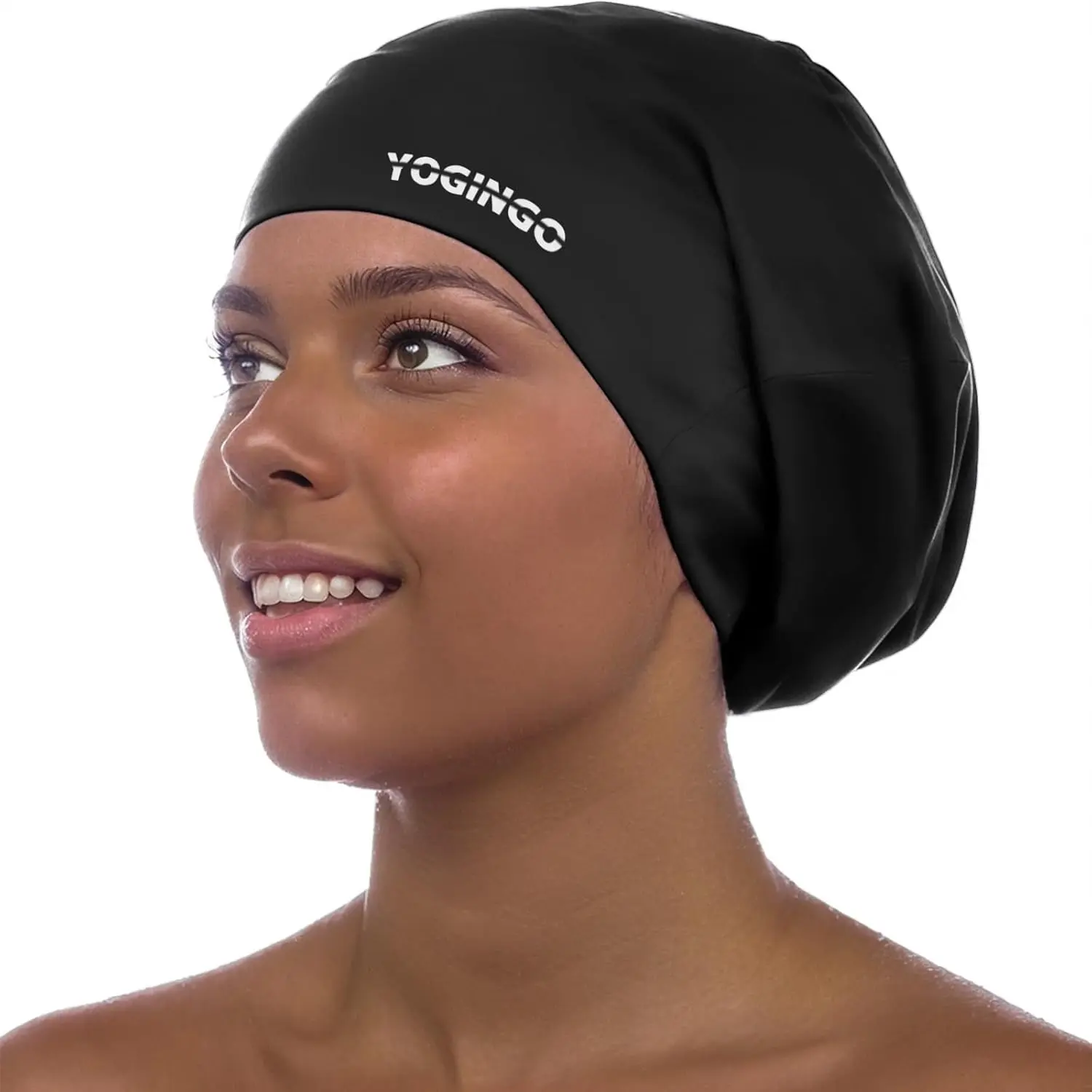 Extra Large Swim Cap Swim Cap for Long Hair, Dreadlocks, Weaves, Hair Extensions, Braids, Curls & Afros Silicone Swimming Cap for Women & Men, Keep Hair Dry