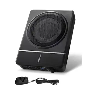 VEVOR 8 240W Underseat Car Subwoofer, Slim Powered Car Subwoofers Under the Seat, Low Profile Audio Sub in Amplifier, High/Low Level Input Controller for SUVs, Car, Truck, RV