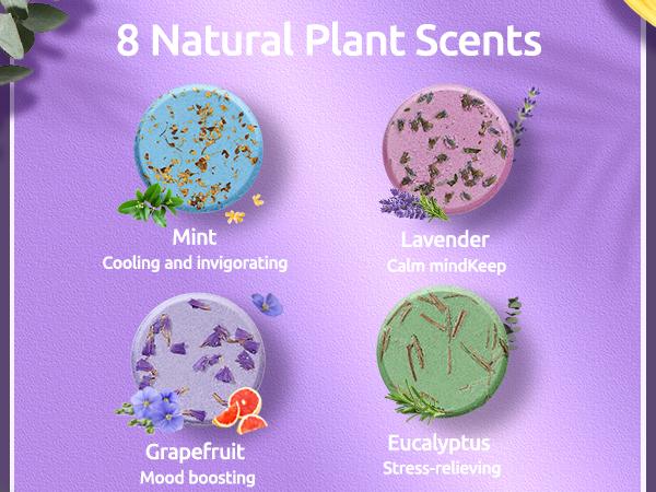 Bodyrefresh Shower Steamers Aromatherapy — 8 Pack Easter Basket Stuffers Shower Bombs with Natural Essential Oils, Stress Relief Home SPA Self Care, Easter Gifts for Mom, Women, Wife, Grandma, Teacher, Birthday Gifts for Her