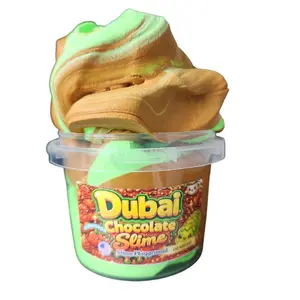 Dubai Chocolate  Slimedough Slime - 10 oz Bucket - Non-Sticky - Sensory