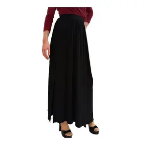 Flowy Maxi Skirt for Crossdressers – Feminine Fit, Long Elegant Skirt, Elastic W
