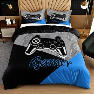 3-Piece Digital Print Bedding Set, Breathable Duvet Set, Soft Breathable Fabric, All-Season Use, Bedroom Bedding Set, Includes 1 Fitted Sheet + 2 Pillowcases