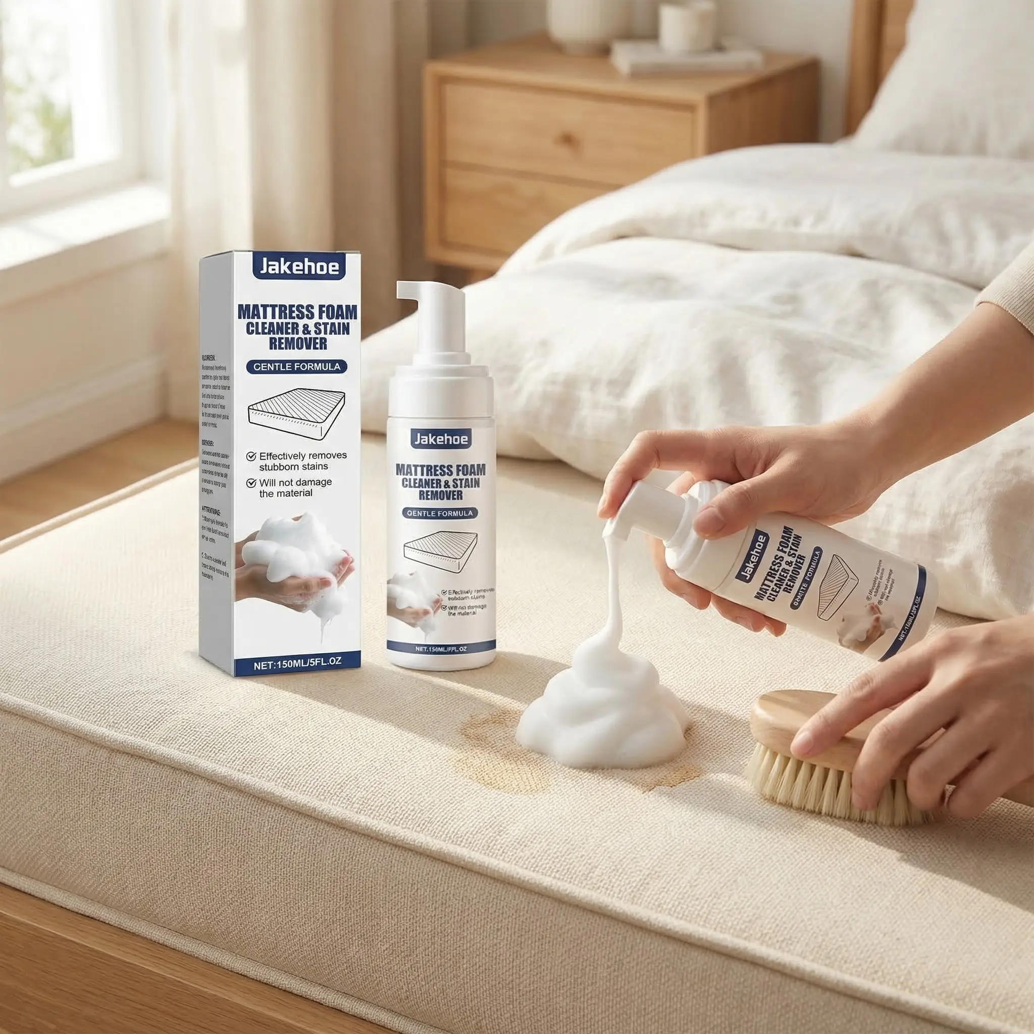 Mattress Cleaner (150ML), Suitable for Mattress Carpet Oil Stains, Daily Maintenance, Deep Cleaning, Multi-Functional Cleaner