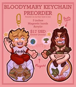BloodyMary Ship Art Acrylic Keychain | PHM x IL |, Great For Daily Use Or As Thoughtful Little Gifts For Your Friends And Yourself.