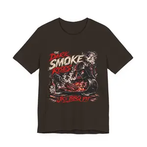 JK’s BBQ Pit “The Dark Smoke Rises” T-Shirt – Pitmaster Grill Tee