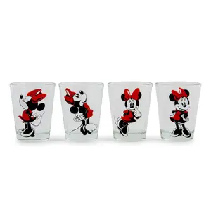 Disney Classic Minnie Mouse 2-Ounce Mini Shot Glasses | Set of 4
