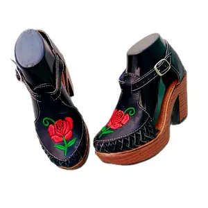 Handmade boots for Women Artesanias's Boots artisanal para female Footwear Walking Shoes Comfort Boots Rubber sole