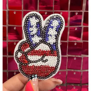 Peace RWB Iron On Patch