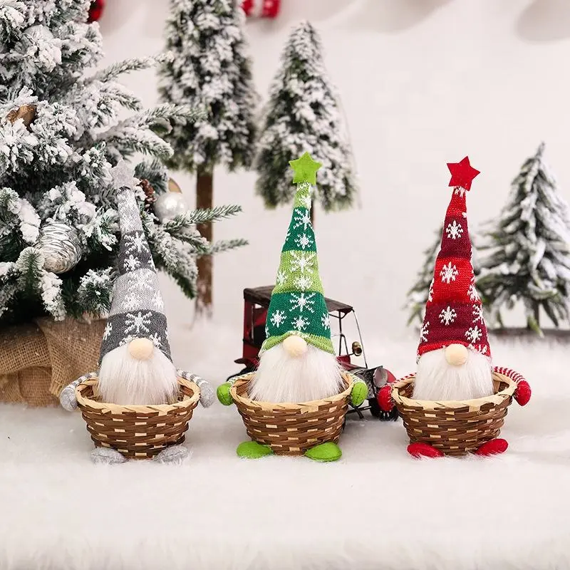 2023 Christmas Candy Storage Basket Decoration - Cute Christmas Gift
