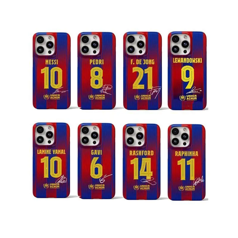Blaugrana Jersey Style Phone Case Collection Soccer Fan Phone Case  Protection, Shockproof For IPhone 17-12, Pro Max, Pro Plus, and Samsung S25  24 23 Safety Case - TikTok Shop