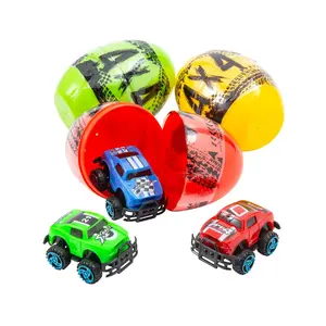 Monster Truck-Filled Plastic Easter Eggs - 4", 12 Pcs