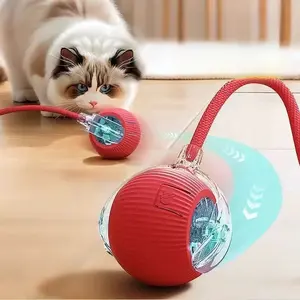 Dog Toy Automatic Dog Walking Ball Durable Chew Self-Entertainment Dog Teasing Artifact Small Dog Puppy Tug Ball Pet Supplies