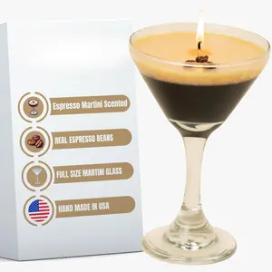 Espresso Martini Candle - Coffee Candle - Bar Cart Decor - Espresso Martini Decor - Coffee Scented - Gifts & Accessories by