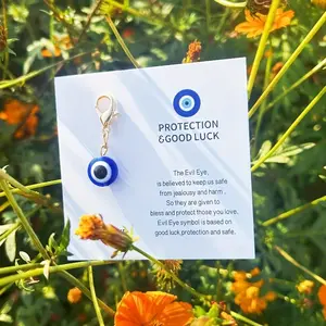 Devil'S Eye Keychain, Mini Keychain, Suitable for Birthdays, Weddings, Valentine'S Day, Holidays, And Graduation Season link chain