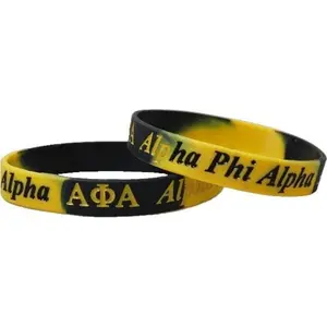 Alpha Phi AlphaSilicone Fraternity Bracelet