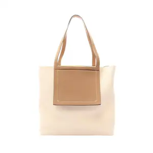 Pre-owned HERMÈS Calfskin Tote Bags Hermes Cabas Saut Hermes46 Taurillon Clemence Tote Bag