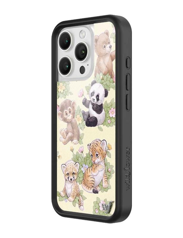 Wildflower Cases - Safari Babies, Limited Edition iPhone Case | Accessories Durable Protection Animals Trendy Cute Monkeys Bear Panda Pandas Protective Smartphone