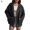 AUTOMET Women's Oversized Faux Leather Jacket for Fall and Winter | Boyfriend Biker Moto Coat, Medium weight Fall Bomber Jackets, Winter Outerwear