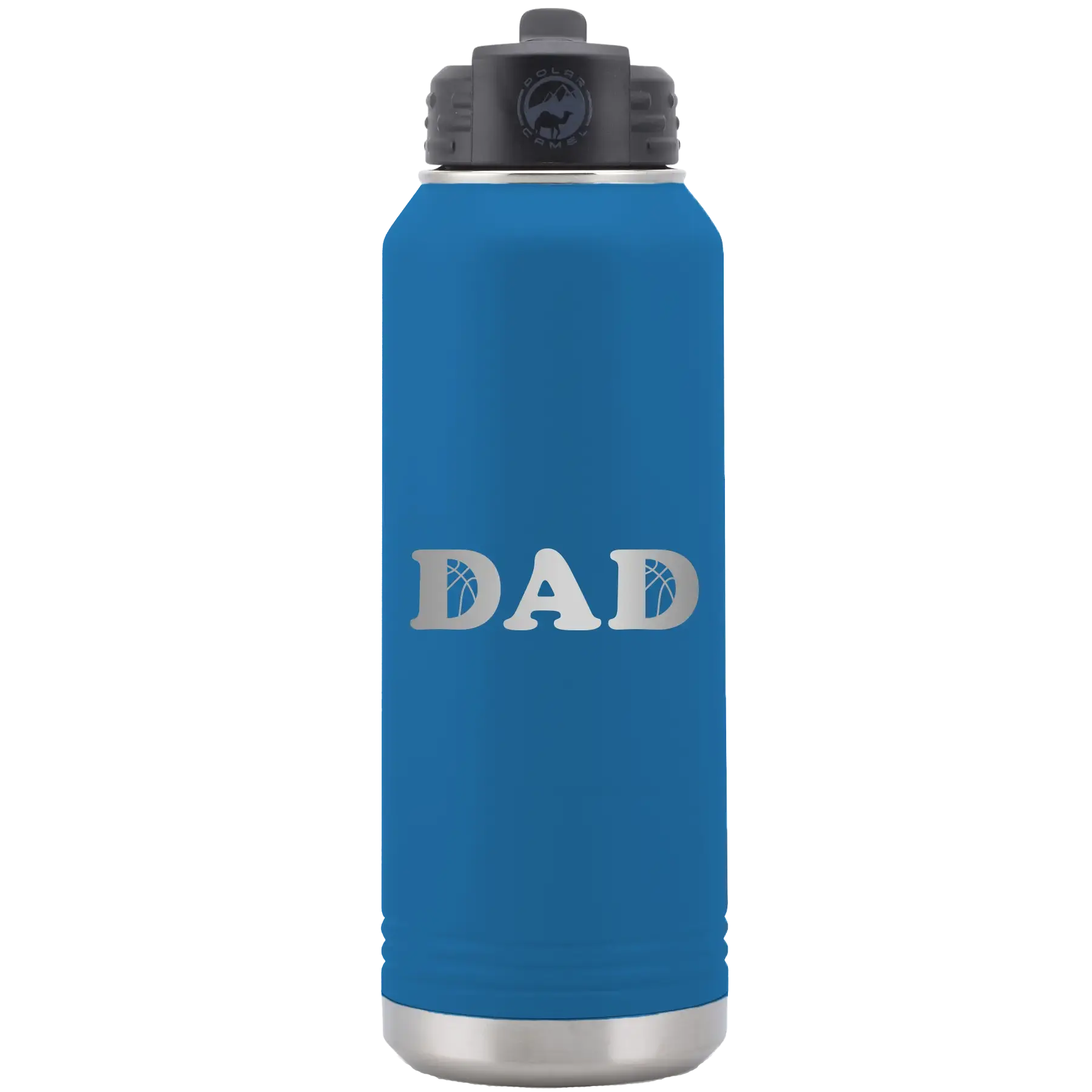 Basketball Dad 32 oz Water Bottle | Royal Blue