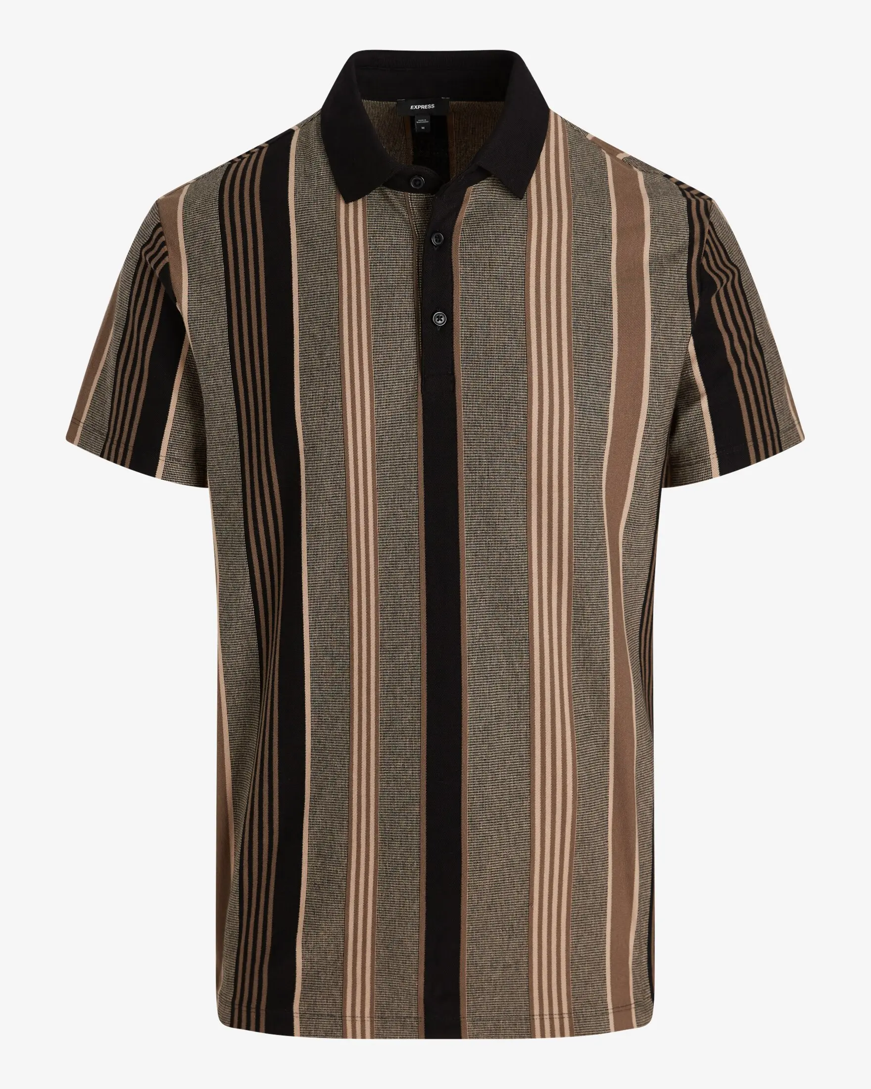 Express Striped Luxe Pique Polo - TikTok Shop