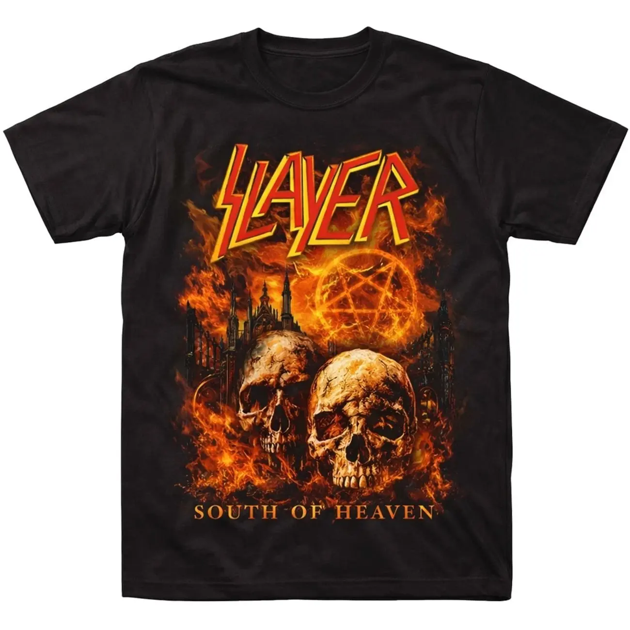 Slayer South of Heaven Thrash Metal Band Black Graphic Unisex T-Shirt Y