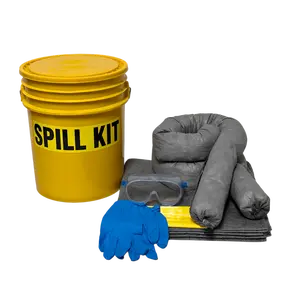 Cleanup Stuff® Original Universal Spill Kit Bucket - Yellow