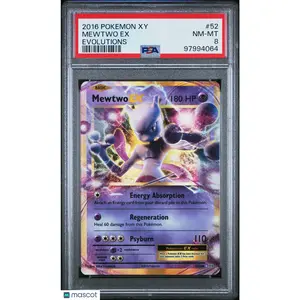 Mewtwo EX 2016 Pokemon Xy Evolutions Evolutions #52 PSA 8