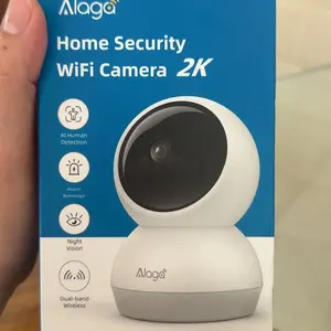 【Price Error】Alaga AI 2K 2.4G/5G WiFi6 Security Camera 3MP CCTV Indoor Monitor 360° PanTilt, Human Detection, Dual-Band, With Alexa