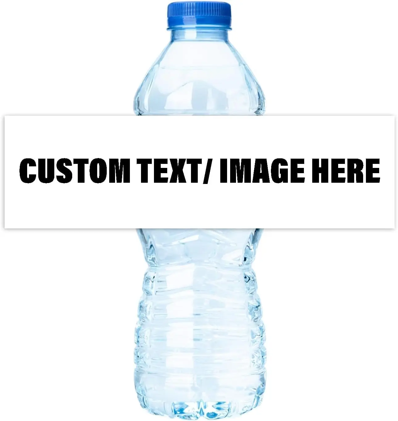 Curb-N-Sign Waterproof Personalized Water Bottle Labels - 50 Customize Water Bottles Stickers - Labels for Business Weddings Birthday Anniversary
