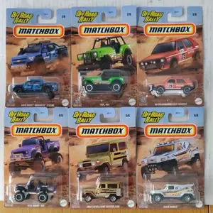 Matchbox Off-Road Rally Series Complete Set of 6 Jeep, Scout, VW Golf, Toyota diecast model hot wheel