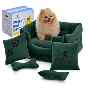 Luxury Dog Bed That Hugs Back – Soft on Joints, Strong on Style, Made to Last