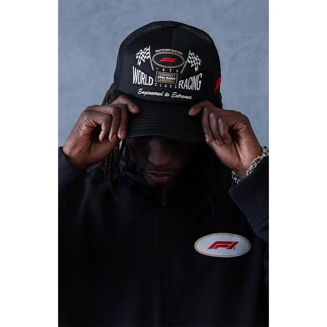 Formula 1 Men's x Pacsun World Racing Black Snapback Hat Formula 1 Men's x Pacsun World Racing Black Snapback Hat