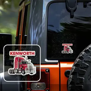 1PC Eye-Catching Truck Hardcore-Style KENWORTH Brand Logo Sticker For Truck Bodies, Backpacks, Freight Gear KENWORTH Truck Shape Decor Fill With Truck Enthusiast Hardcore Professional Vibe Easily Grasp Truck Hardcore Trend Style