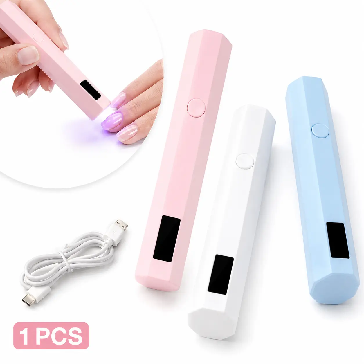 Rechargeable Nail Dryer Lamp, Cordless UV LED Nail Lamp for Gel Polish Fast Drying Home Salon Manicure Tool