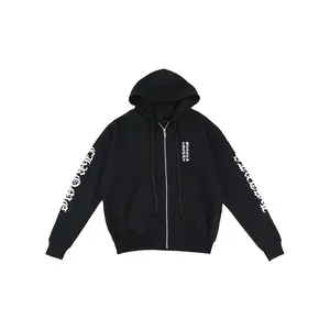 Vertical Logo Zip-Up Hoodie "Black" CHRM0063