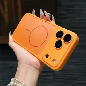 Matte Magnetic Phone Case Made Of Premium Soft Tpu Material. The Smooth, Fingerprint-Resistant Surface Offers A Comfortable Grip, While The Built-In Magnets Ensure Fast, Stable Wireless Charging.Suitable For Multiple Phone Models Including iPhone
