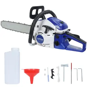 58cc Gas Chainsaw, 20 Inch Gas Powered Chainsaw, 2-Cycle Handheld Gas Chain, High-Power Logging Saw for Wood Cutting and Tree Trimming