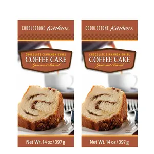 Chocolate Cinnamon Swirl Coffee Cake Mix | Pack of 2 | 14 oz | Cobblestone Kitchen