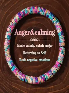 Natural Crystal Turquoise Bracelet, Inner Calm Jewelry Gift, Unisex Spiritual Energy Balance Accessory, Perfect for Daily Wear & Healing, Crystal Bracelets