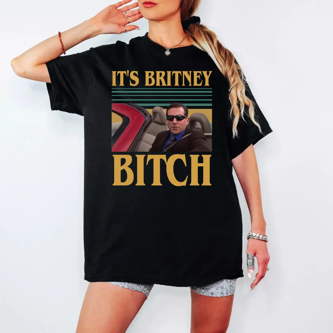 It’s Britney Quote Meme Shirt, Funny Retro Office Comedy Tee, Viral Internet Quote T-Shirt, Vintage Humor Graphic Top