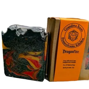 Dragonfire Fantasy Creature Themed All Natural Soap Bar 4oz - spicy and smoky scent, Plant Based, Perfect for Gamers & Book Lovers