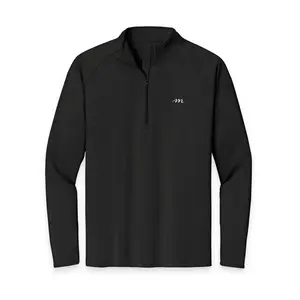 Men's Sports Quarter-Zip Pullover Sweatshirt with Embroidery for Sports & Outdoor Activities