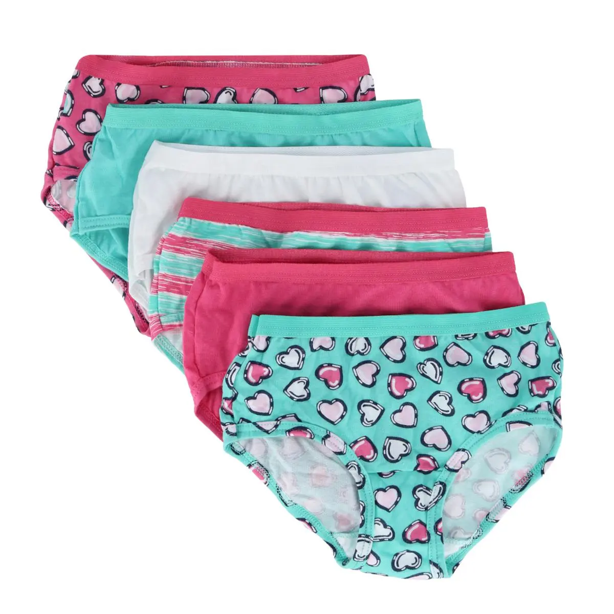 Fruit of the Loom Girl's Eversoft Brief Underwear (6 Pack), Briefs Fruit of the Loom Girl's Eversoft Brief Underwear (6 Pack), Briefs