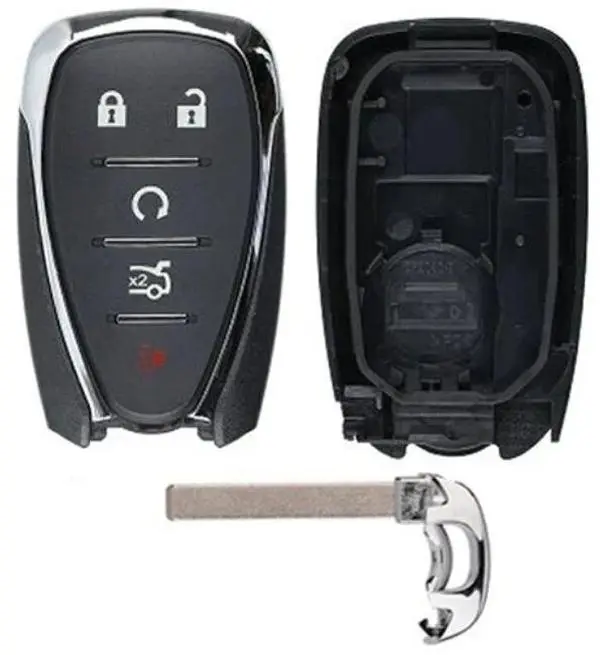 5-Button Smart Key Shell Compatible with Chevrolet 2016-2022 HYQ4AA HYQ4EA