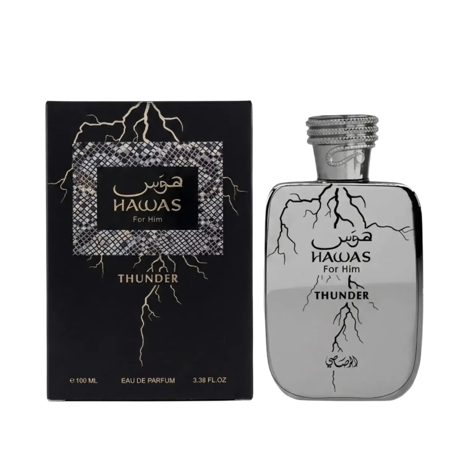 Rasasi Hawas Thunder Eau De Parfum for Men 3.4 FL.OZ / 100ML