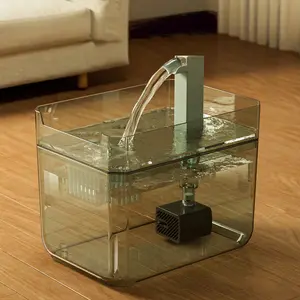 Pet water dispenser, 1.5 L, fully automatic recirculating cat waterer, quiet operation, USB interface, cat drinking device