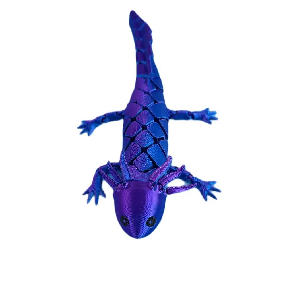Axleodol Movable Artistic Decorative Sculpture, Silk Purple 8x3 Inch