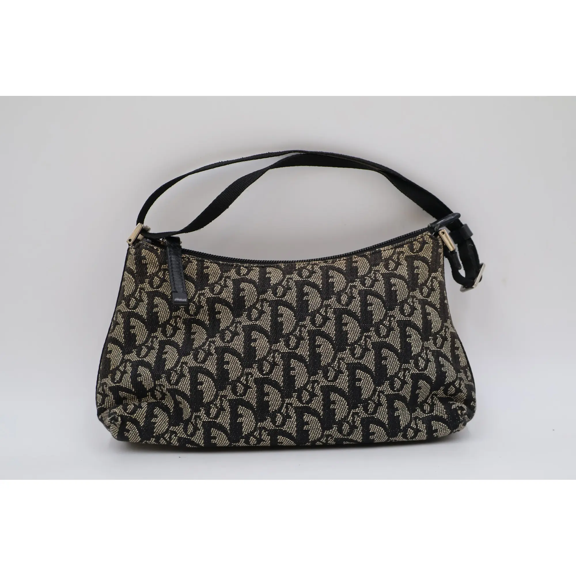 Pre-owned Dior canvas Small leather goods Trotter Romantique Pochette Shoulder Bag (29310)